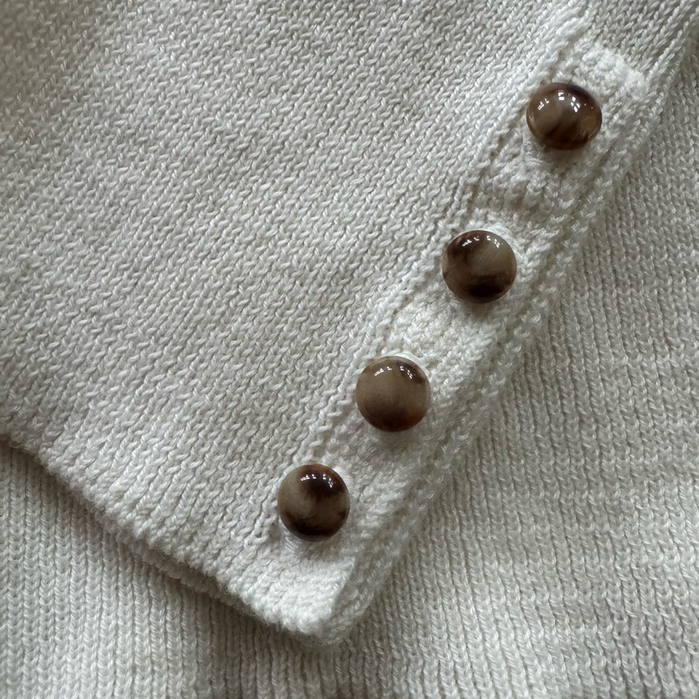 SEZANE Felix Jumper mottled cream size XL - Picture 8 of 13